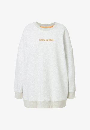 Studio Untold, OVERSIZE SHAPE RÜCKEN BOGENPRINT - Sweatshirt - nature melange