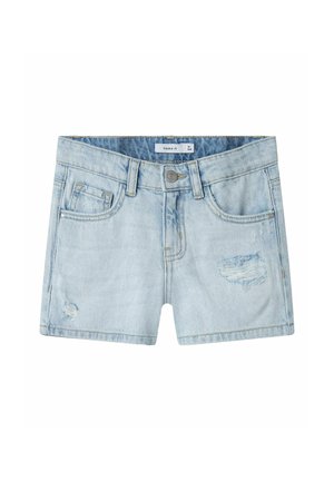 REGULAR FIT - Shorts - light blue denim