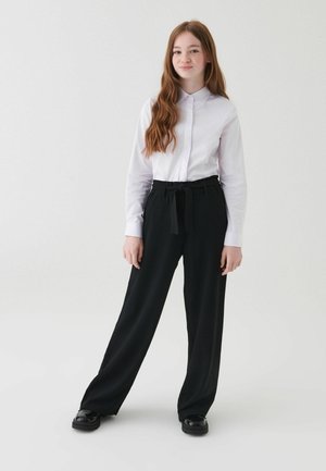 PAPERBAG WAIST - Pantalon classique - black