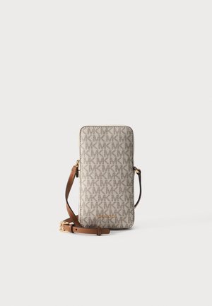 MICHAEL Michael Kors, ZIP PHONE XBODY - Phone pouch - off-white/brown