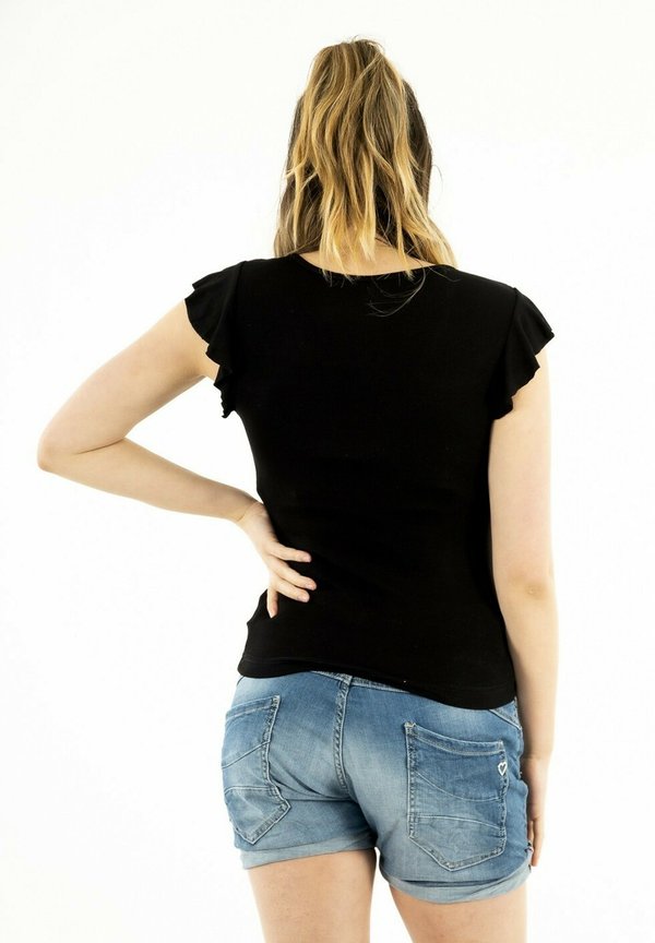 ONLBELIA CAP SLEEVE - Basic T-shirt - noir3