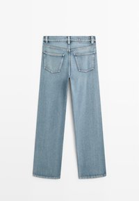 HIGH-WAIST WIDE-LEG - Wide Leg - blue denim