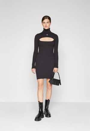 SWEATER DRESS - Vestido de tubo - black