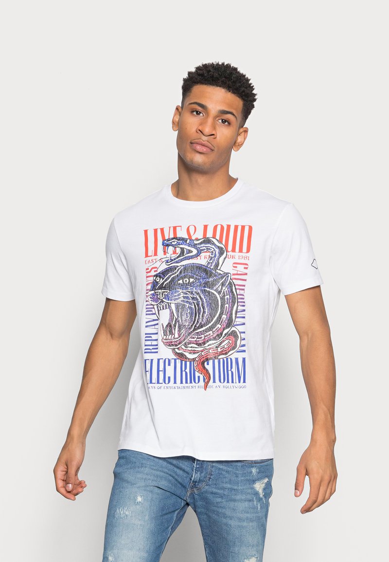 Replay T-shirt estampada - white