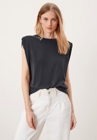 s.Oliver À ÉPAULETTES - T-shirt basic - summer black