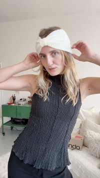 Zign 2 PACK - Cache-oreilles - black/off-white