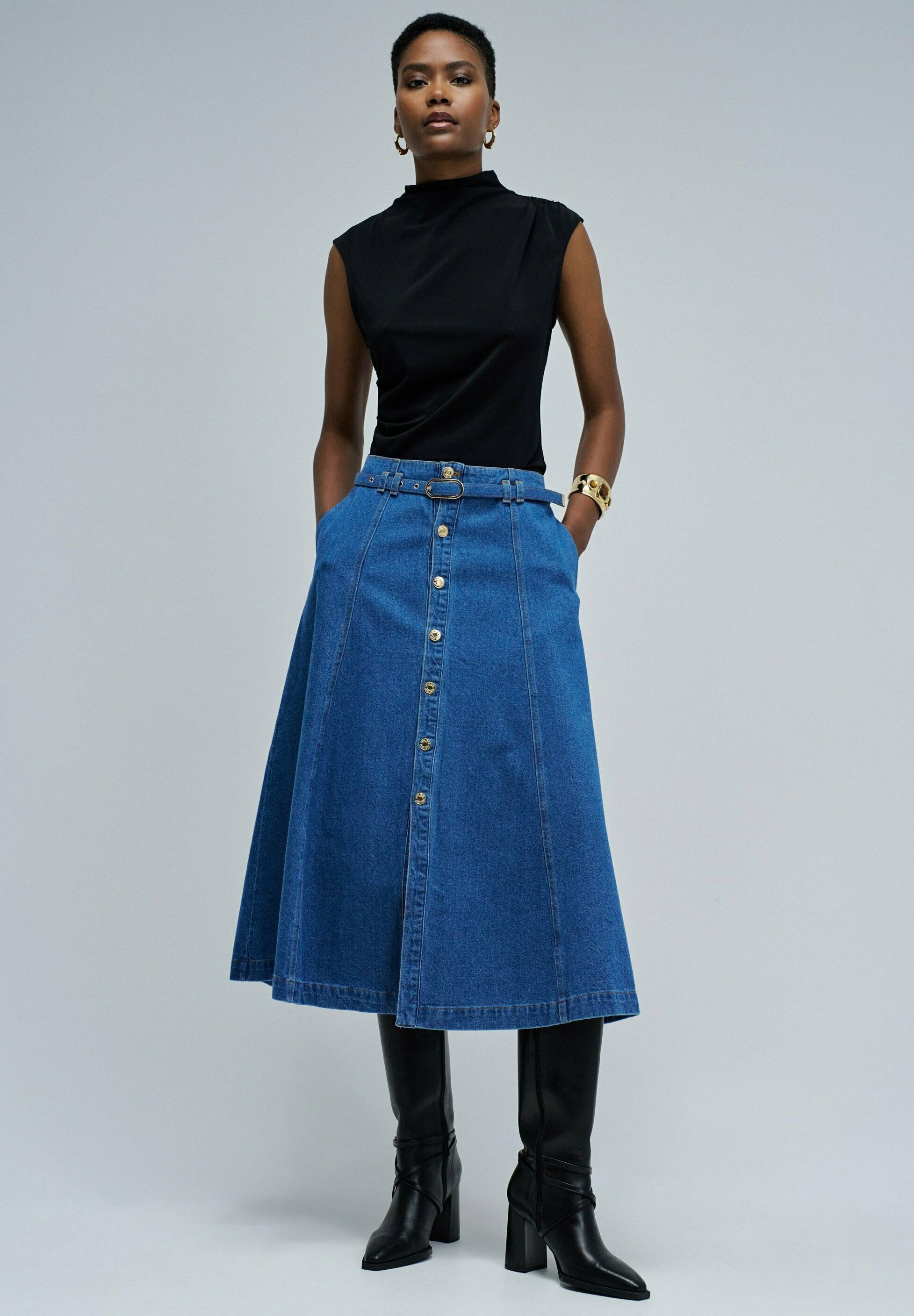 Salsa Jeans JUNE - A-lijn rok - blau/blauw - Zalando.nl