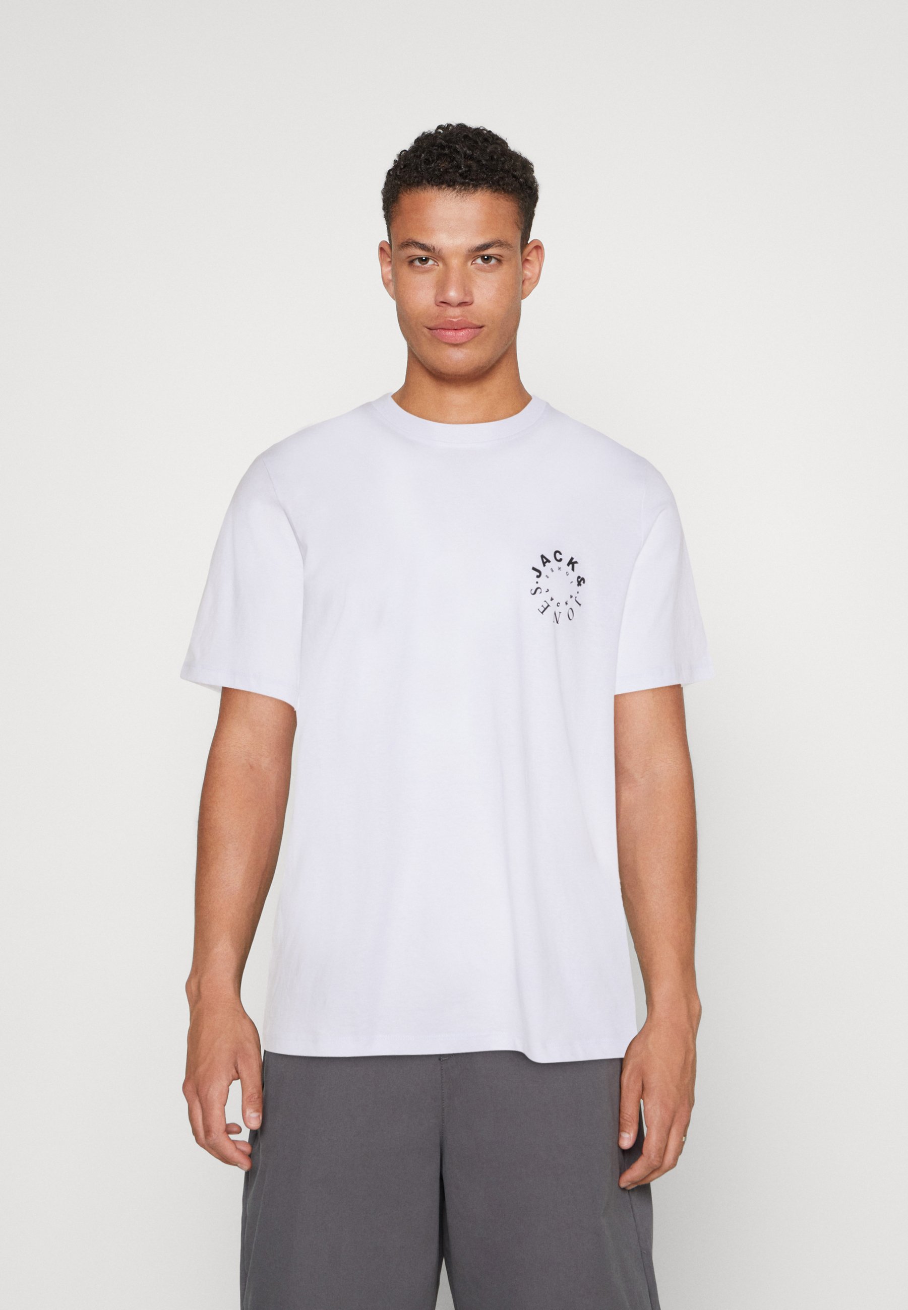 JACK&JONES JJELOGO TEE LS O-NECK 2 COL AW22 SN Heren T-shirt - Maat M