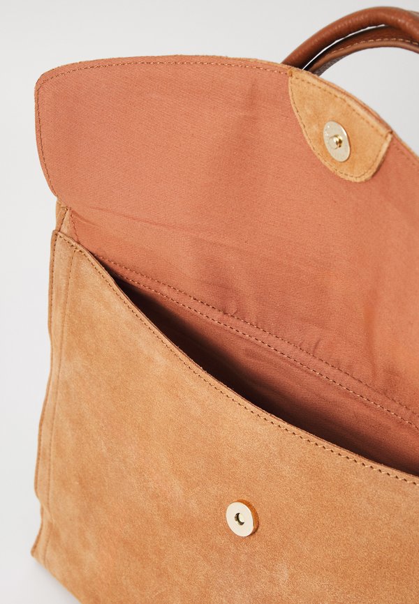 LEATHER - Laptop bag - cognac3