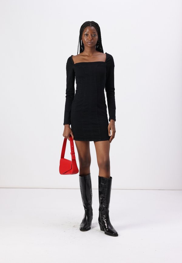 DRESS - Denim dress - polar night2