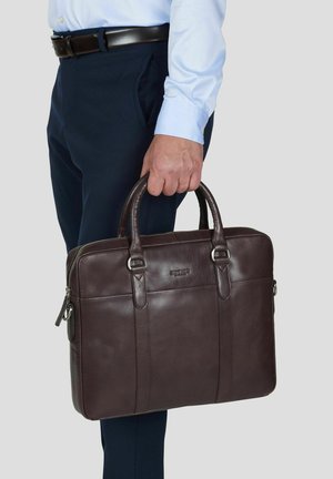 Howard London, LAPTOP BAG KIERAN DARK BROWN - Briefcase - dark brown