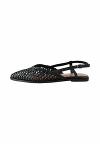 REGULAR FIT-FOREVER COMFORT POINT TOW WEAVE - Ballerines à brides arrière - black