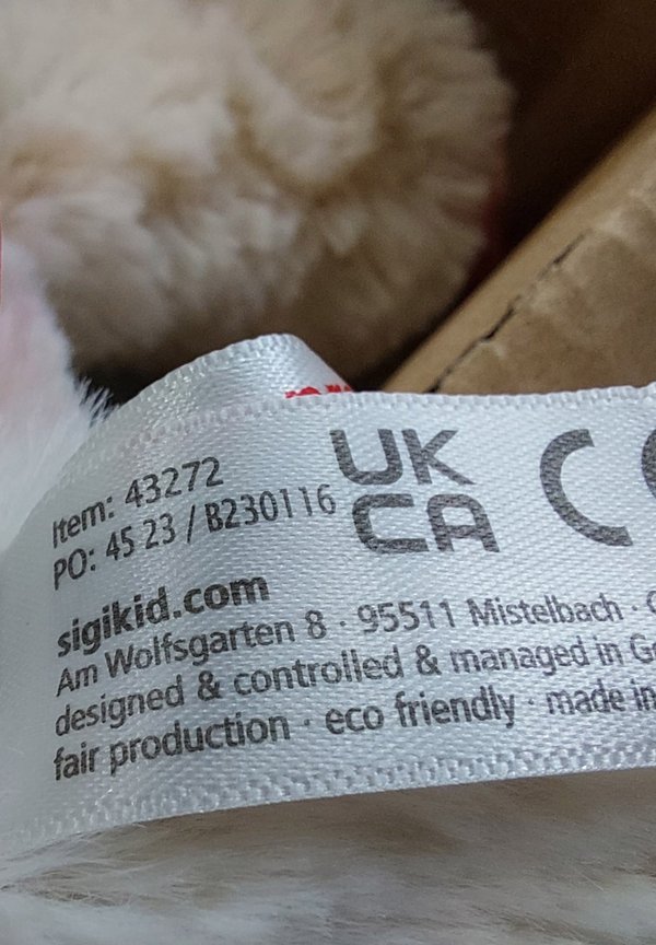 EINHORN PATCHWORK SWEETY – Kuscheltier – weiß