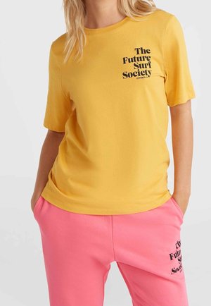 T-shirt imprimé - yellow