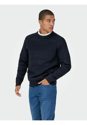 ONSALKAN - Striktrøje - dark navy