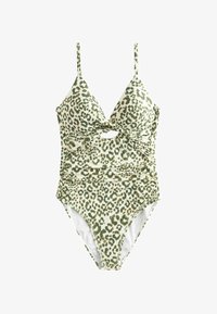 Valitud, cream khaki green leopard