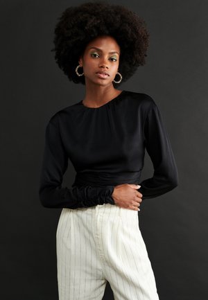 JONNA - Top s dlouhým rukávem - black