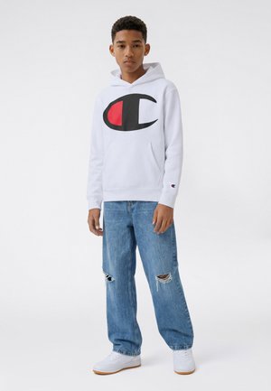 Champion, CHAMPION HOODED SWEATSHIRT BLACK CHAMPION - Kapuzenpullover - white
