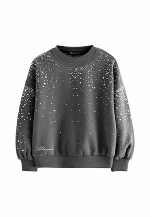 SCATTER DIAMANTE EMBELLISHED  CREW  - Sweatshirt - charcoal grey