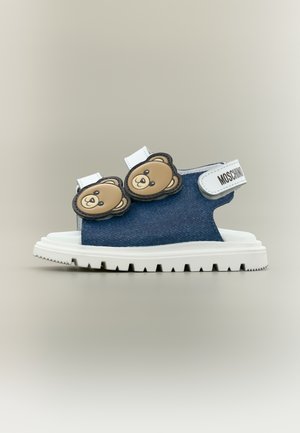 UNISEX - Sandaler - denim/white
