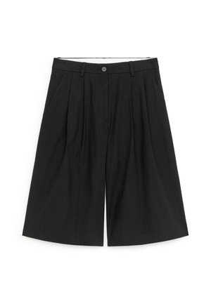 ARKET, ARKET TAILORED WIDE-LEG SHORTS - Short - black