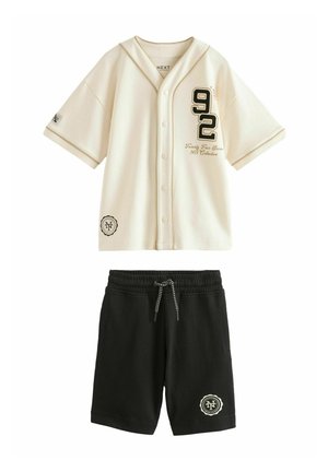 Next VARSITY SET  - REGULAR FIT - Marškinėliai su spaudiniu - cream black