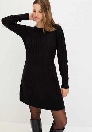 Abito in maglia - black