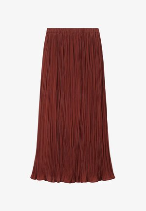 Sissy-Boy, SISSY-BOY MAXI-ROCK MIT FALTEN - DUNKELROT - Faltenrock - d rood