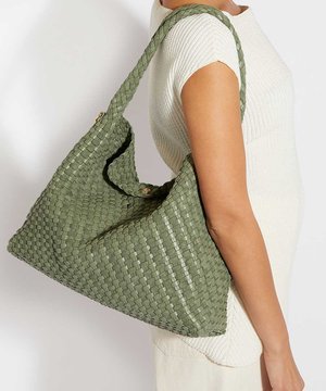 Dune London, Handbag - green plain synthetic
