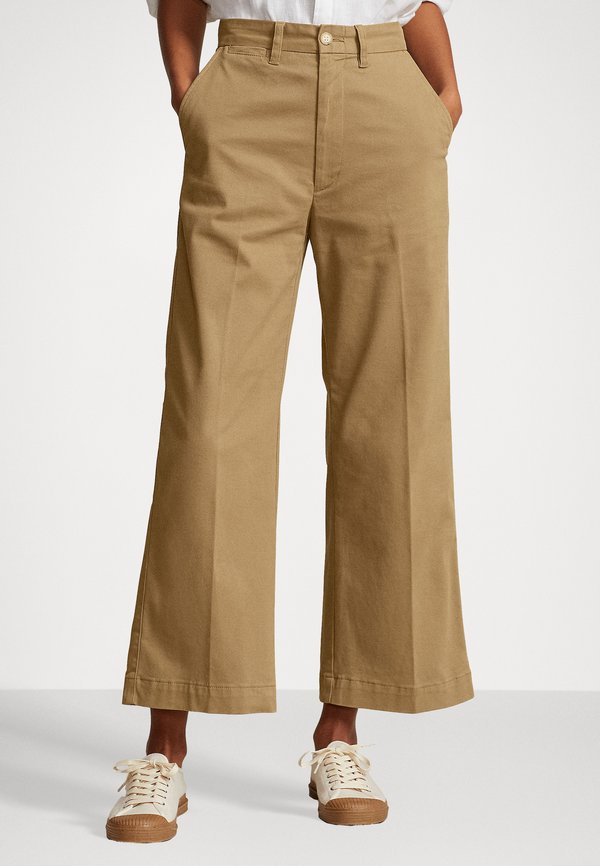 CHINO WIDE LEG TROUSER - Trousers - montana khaki