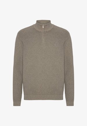 Clean Cut Copenhagen OSCAR HALF-ZIP - Džemperis - brindle melange