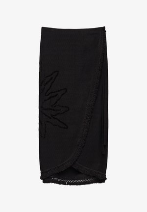 BIMBA Y LOLA, Zavinovacia sukňa - black