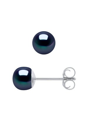 PERLES DE CULTURE - AUDREY - Boucles d'oreilles - bleu nuit