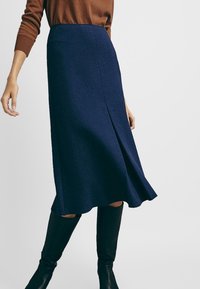 Massimo Dutti Jupe trapèze - dark blue