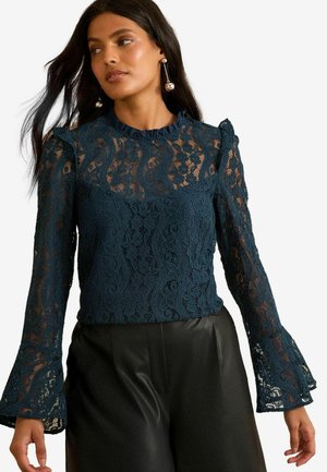 PETITE FIT - FLUTE SLEEVE  - Blouse - teal blue