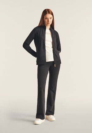 Freddy COLLO ALTO E LOGO CON PERLINE DORATE - Sudadera con cremallera - nero