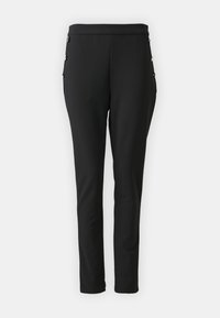 VILOPPE PANTS - Pantalones - black/gold