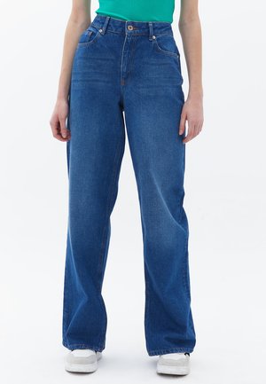 Flared jeans - mid blue denim