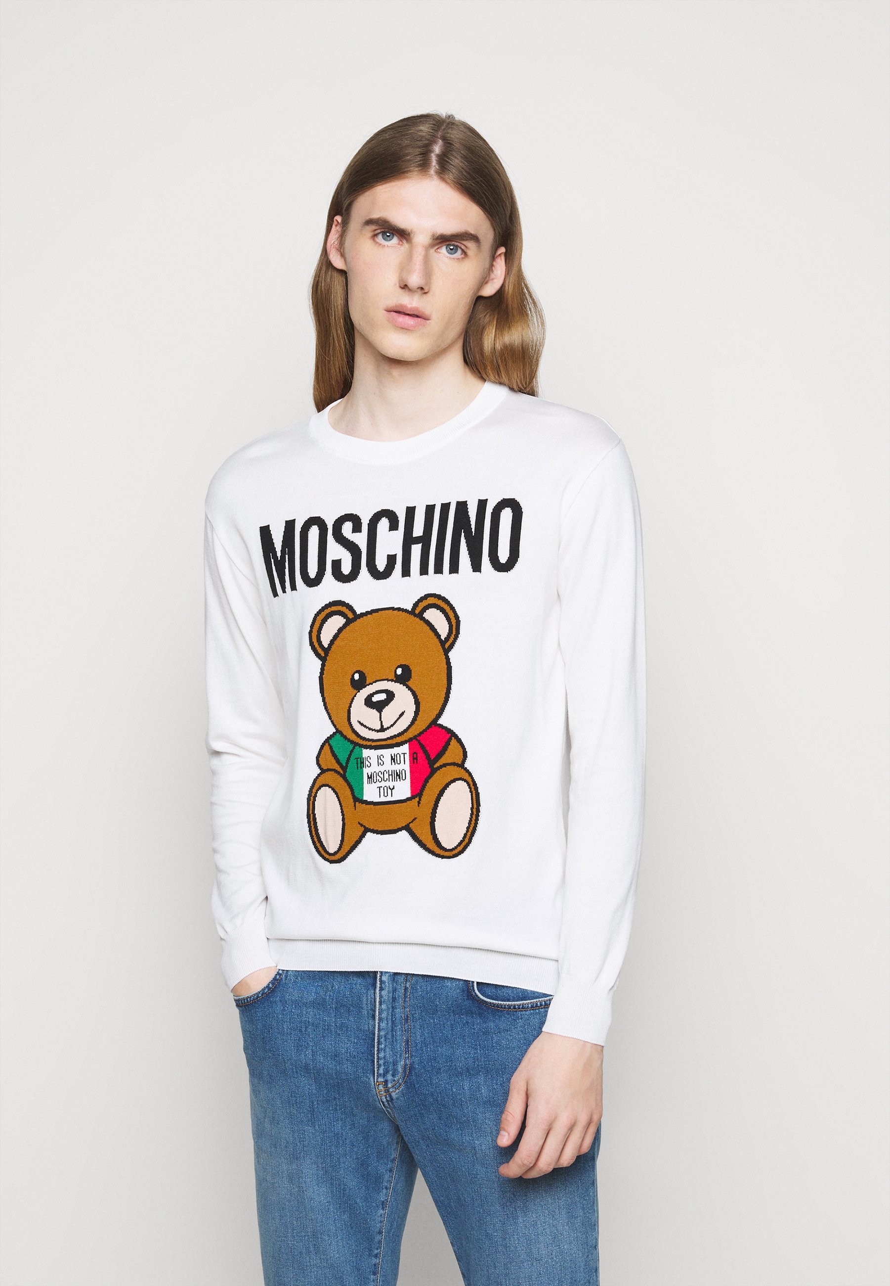 moschino white jumper
