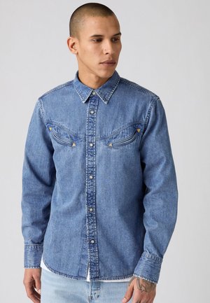 SMILEY WESTERN - Shirt - just a smile indigo