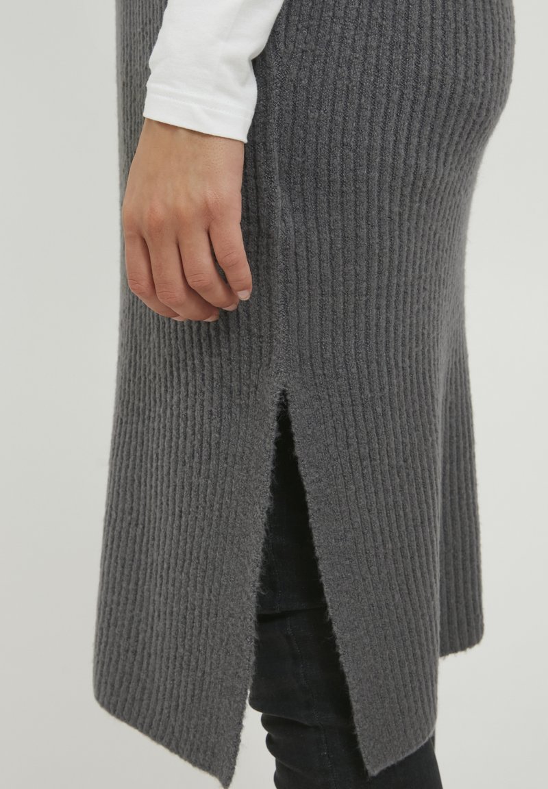 Damen Freizeitkleider | b.young BYNORA LONG DRESS Strickkleid dark grey melange/grau - HL18087 Damen Freizeitkleider | b.young BYNORA LONG DRESS Strickkleid dark grey melange/grau - HL18087