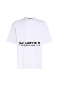 KARL LAGERFELD OVERSIZED RUE ST-GUILLAUME WASHED - T-shirt print - white