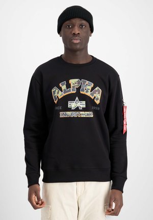 COLLEGE CAMO  - Sweatshirt - black