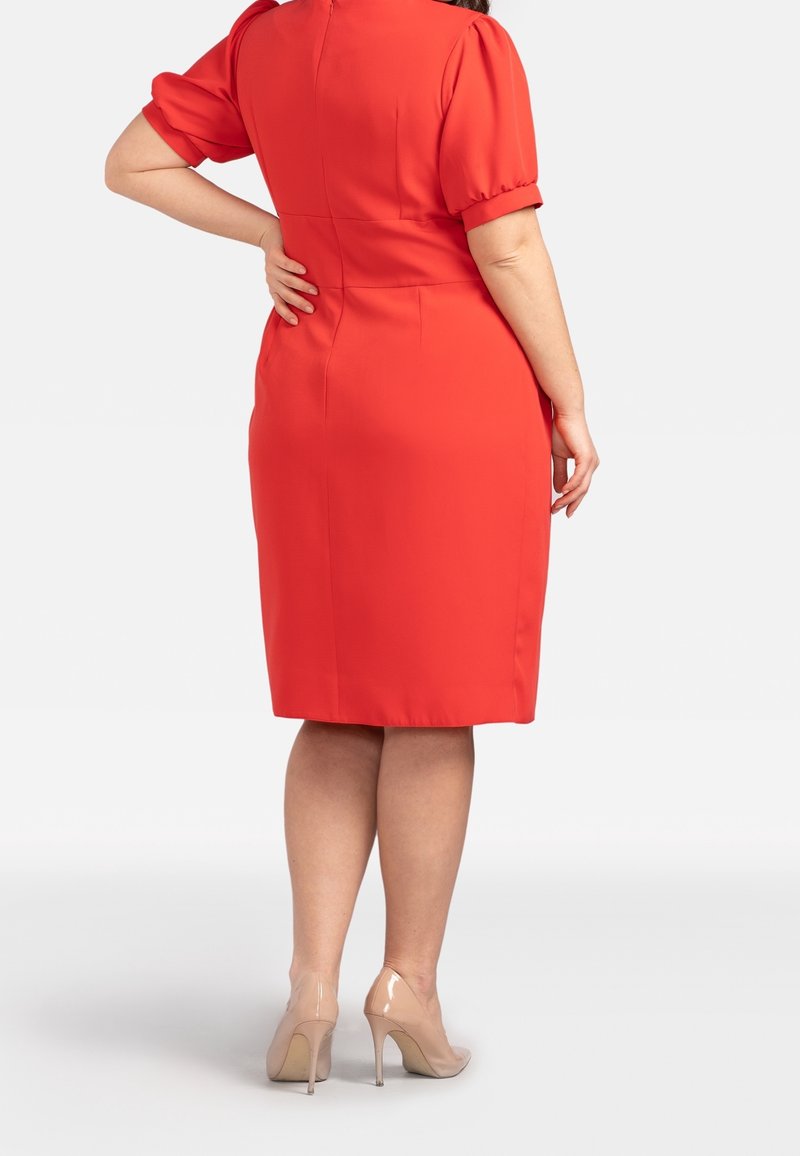 strapless open back dress Sailor Girl Swing Dress - Red - Super cute Rockabilly pin up style main image 0