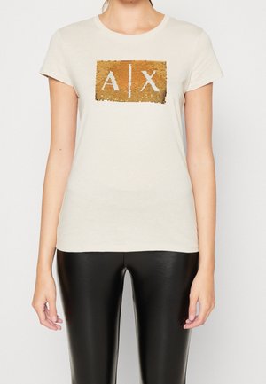 T-shirt con stampa - off-white