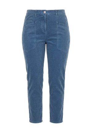 Ulla Popken, STRETCH FIT MOM SHAPE CORDUROY PANTS - Bukser - blue