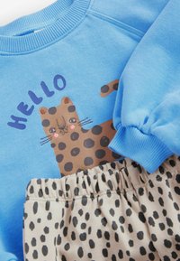 Next PRINTED WIDE JOGGERS SET - Mikina - blue