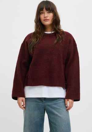 JXSIGGA DIVERSE CREW NECK  - Pullover - cabernet