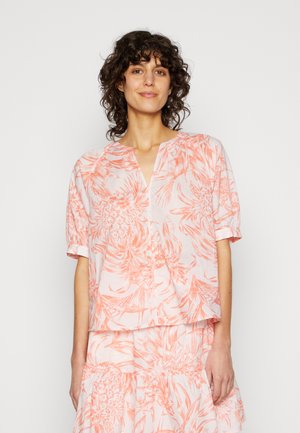 VOILE HENLEY HALF - Camicetta - pineapple island/sunset peach