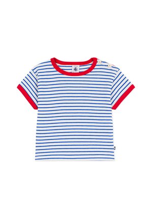 KURZÄRMELIGES  MIT STREIFEN - T-Shirt print - milk perse